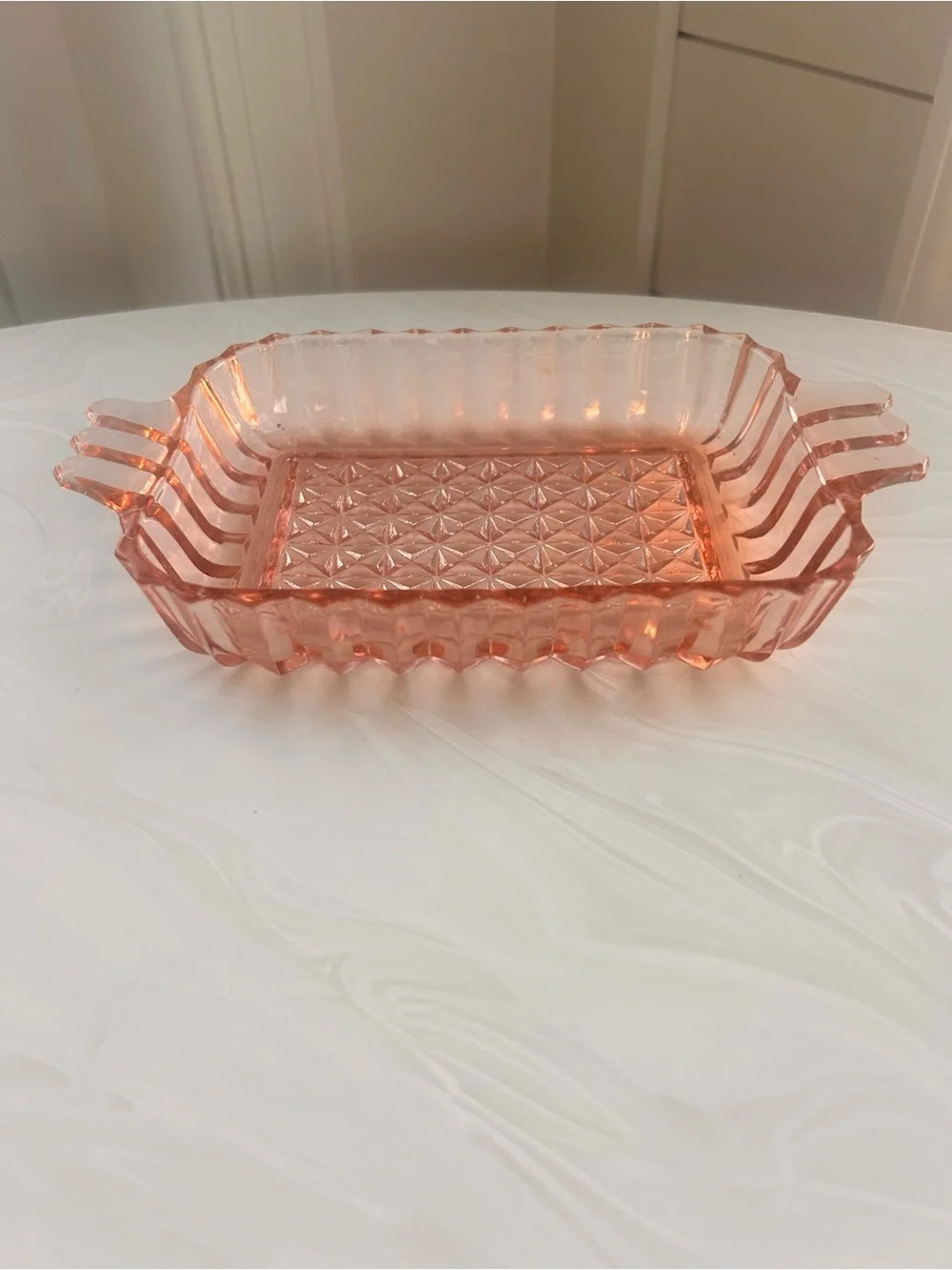 Anchor Hocking vintage pink